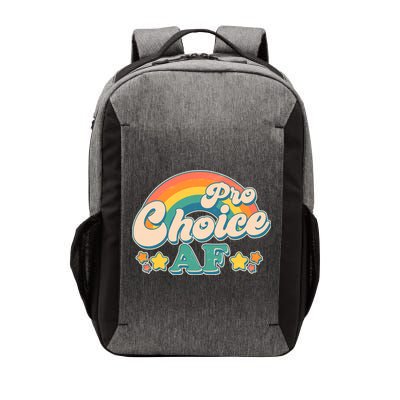 Vintage Retro Pro Choice AF Star Rainbow Vector Backpack