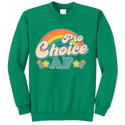 Vintage Retro Pro Choice AF Star Rainbow Sweatshirt