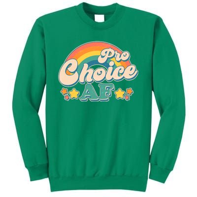 Vintage Retro Pro Choice AF Star Rainbow Sweatshirt