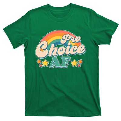 Vintage Retro Pro Choice AF Star Rainbow T-Shirt