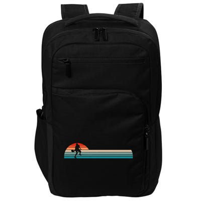 Vintage Retro Pickleball Player Impact Tech Backpack