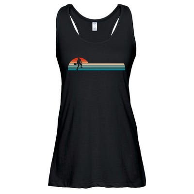 Vintage Retro Pickleball Player Ladies Essential Flowy Tank