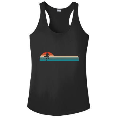 Vintage Retro Pickleball Player Ladies PosiCharge Competitor Racerback Tank