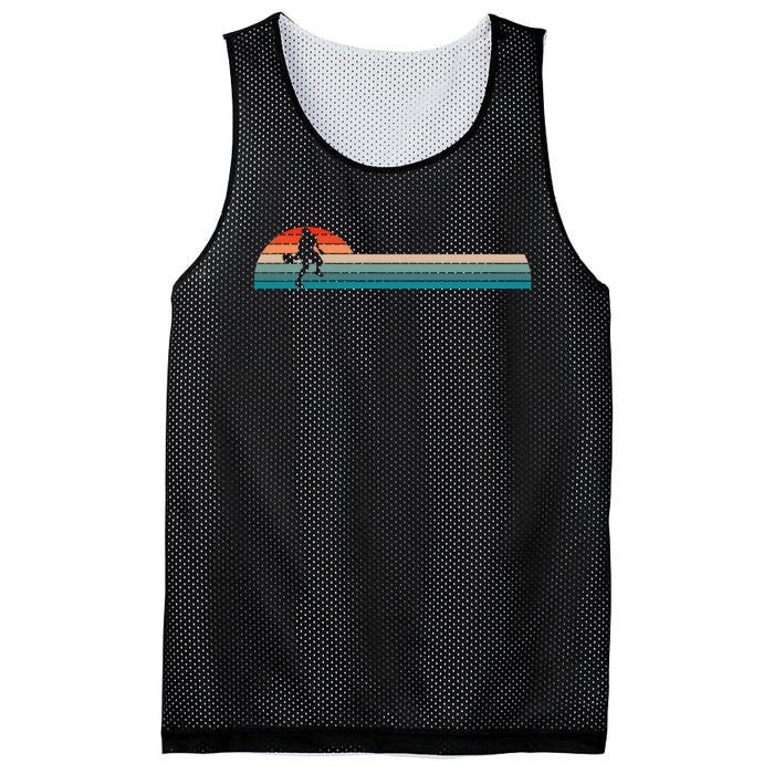 Vintage Retro Pickleball Player Mesh Reversible Basketball Jersey Tank