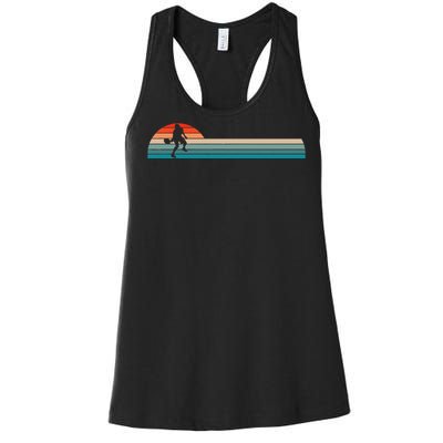 Vintage Retro Pickleball Player Women's Racerback Tank