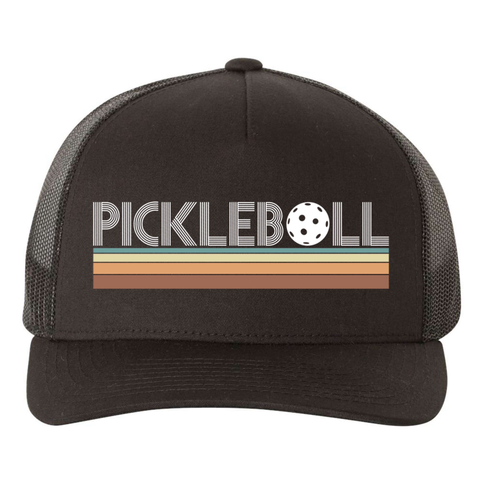 Vintage Retro Pickleball Gift Yupoong Adult 5-Panel Trucker Hat