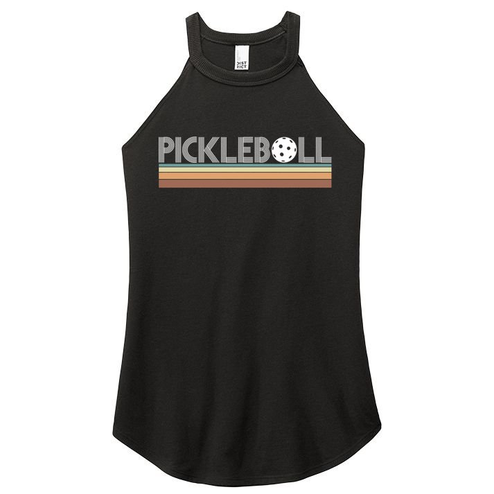 Vintage Retro Pickleball Gift Women's Perfect Tri Rocker Tank