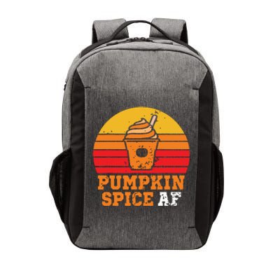 Vintage Retro Pumpkin Spice AF Funny Cream Pumpkin Lover Matching Team Family Ha Vector Backpack