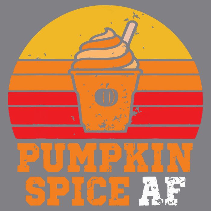 Vintage Retro Pumpkin Spice AF Funny Cream Pumpkin Lover Matching Team Family Ha Doggie Tank