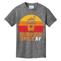 Vintage Retro Pumpkin Spice AF Funny Cream Pumpkin Lover Matching Team Family Ha Kids T-Shirt