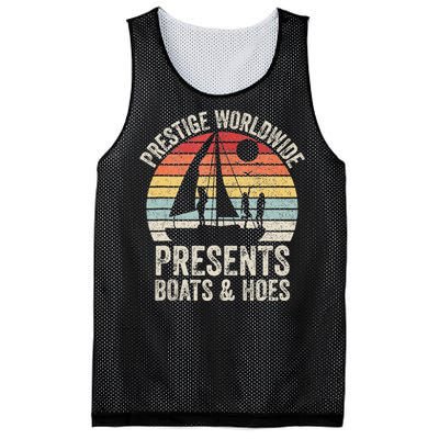 Vintage Retro Prestige Worldwide Presents Boats And Hoes Mesh Reversible Basketball Jersey Tank