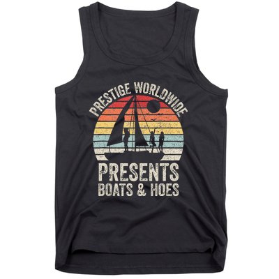 Vintage Retro Prestige Worldwide Presents Boats And Hoes Tank Top