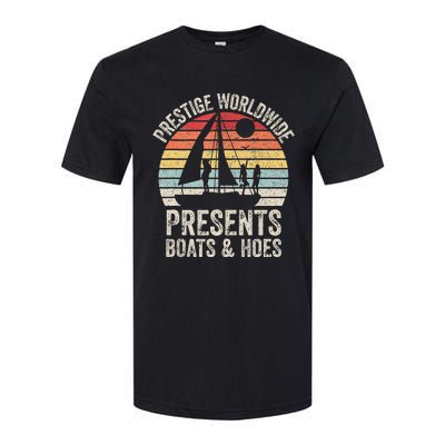 Vintage Retro Prestige Worldwide Presents Boats And Hoes Softstyle CVC T-Shirt