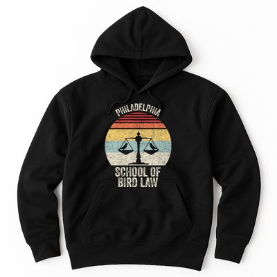 Vintage Retro Philadelphia School Of Bird Law Hoodie
