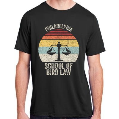 Vintage Retro Philadelphia School Of Bird Law Adult ChromaSoft Performance T-Shirt