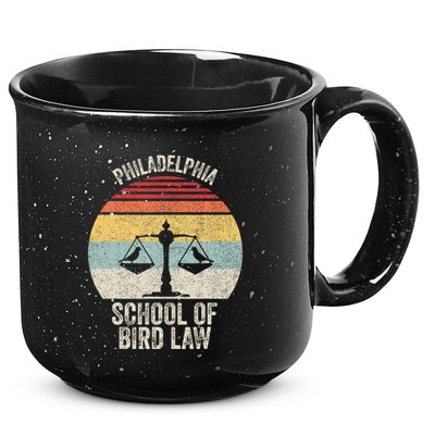 Vintage Retro Philadelphia School Of Bird Law 15oz Campfire Ceramic Mug