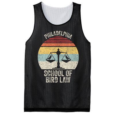 Vintage Retro Philadelphia School Of Bird Law Mesh Reversible Basketball Jersey Tank