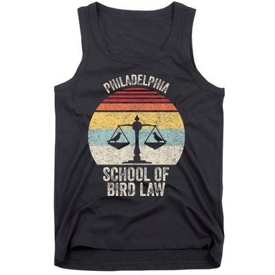 Vintage Retro Philadelphia School Of Bird Law Tank Top