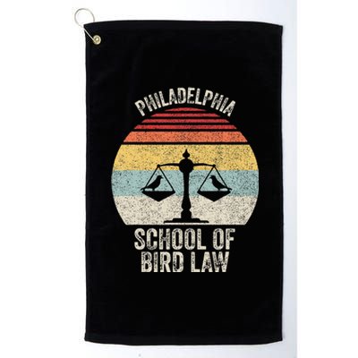 Vintage Retro Philadelphia School Of Bird Law Platinum Collection Golf Towel