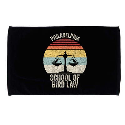 Vintage Retro Philadelphia School Of Bird Law Microfiber Hand Towel