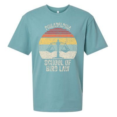 Vintage Retro Philadelphia School Of Bird Law Sueded Cloud Jersey T-Shirt