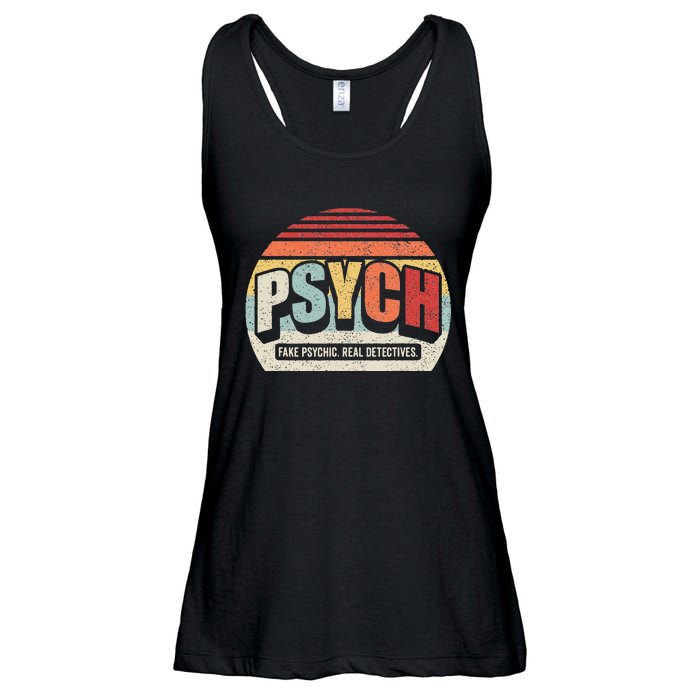 Vintage Retro Psych Fake Psychic. Real Detectives Ladies Essential Flowy Tank