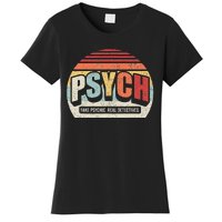 Vintage Retro Psych Fake Psychic. Real Detectives Women's T-Shirt