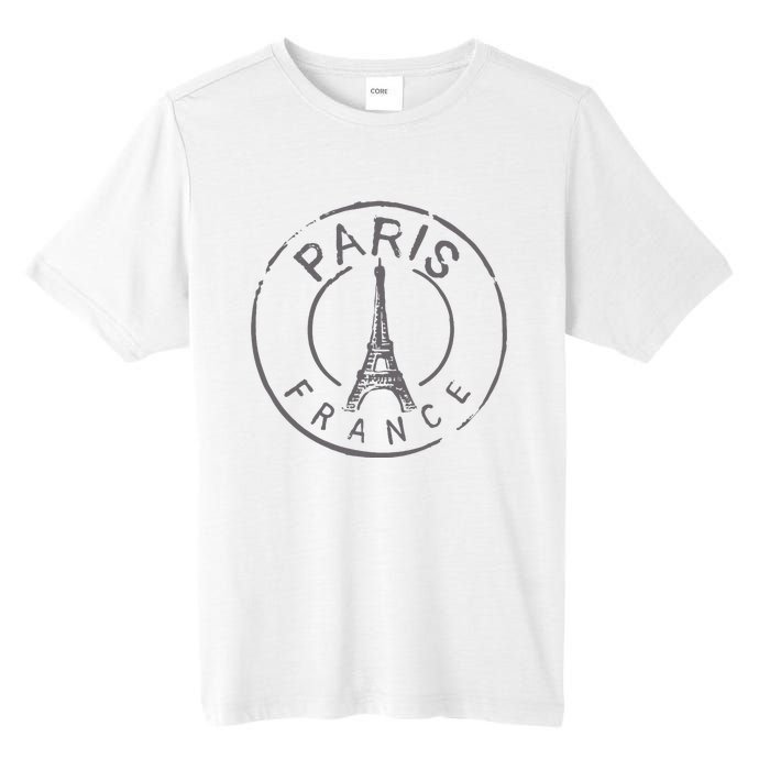 Vintage Retro Paris France Eiffel Tower Love Tall Fusion ChromaSoft Performance T-Shirt