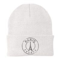 Vintage Retro Paris France Eiffel Tower Love Knit Cap Winter Beanie