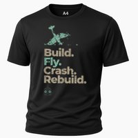 Vintage RC Plane Build Fly Crash Rebuild Airplane Performance Shirt