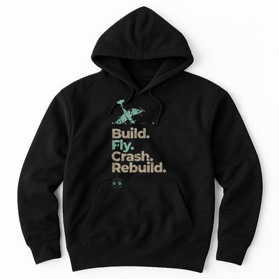 Vintage RC Plane Build Fly Crash Rebuild Airplane Hoodie