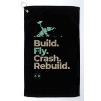 Vintage RC Plane Build Fly Crash Rebuild Airplane Golf Towel