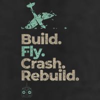 Vintage RC Plane Build Fly Crash Rebuild Airplane Golf Towel