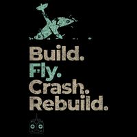 Vintage RC Plane Build Fly Crash Rebuild Airplane Toddler T-Shirt