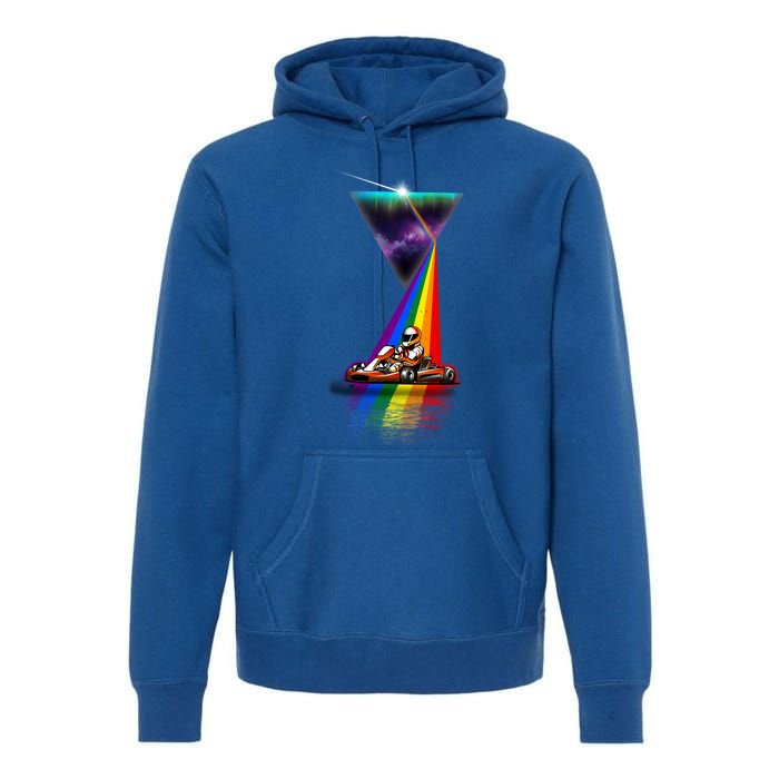 Vintage Retro Prism Kart Racing Cool Gift Premium Hoodie