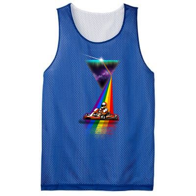 Vintage Retro Prism Kart Racing Cool Gift Mesh Reversible Basketball Jersey Tank