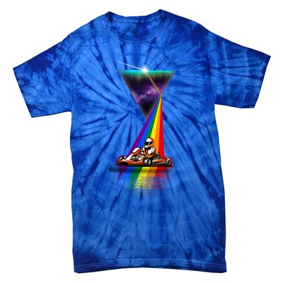 Vintage Retro Prism Kart Racing Cool Gift Tie-Dye T-Shirt