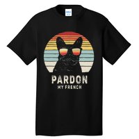 Vintage Retro Pardon My French Frenchie Bulldog Dog Tall T-Shirt