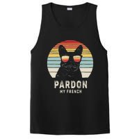 Vintage Retro Pardon My French Frenchie Bulldog Dog PosiCharge Competitor Tank