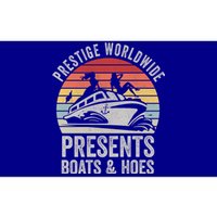 Vintage Retro Prestige Worldwide Presents Boats And Hoes Gift Bumper Sticker