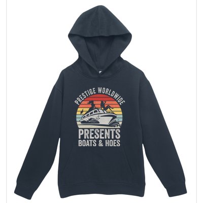 Vintage Retro Prestige Worldwide Presents Boats And Hoes Gift Urban Pullover Hoodie