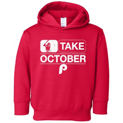 Vintage Retro P.hilly Take October P.hiladelphia Toddler Hoodie