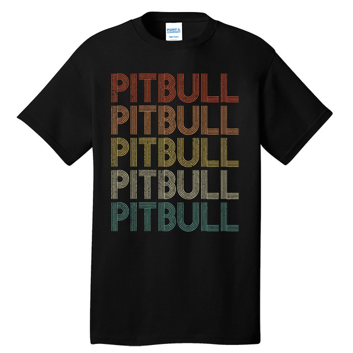 Vintage Retro Pitbull Tall T-Shirt