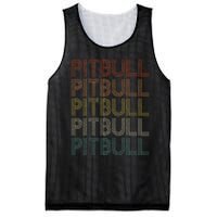 Vintage Retro Pitbull Mesh Reversible Basketball Jersey Tank