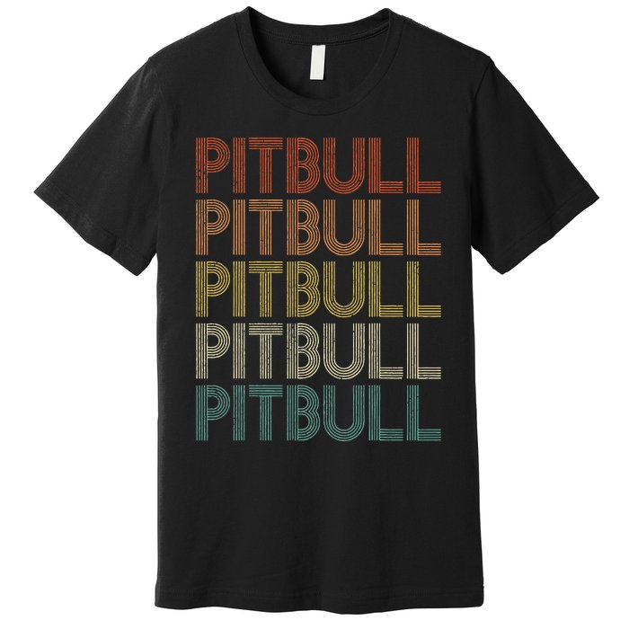 Vintage Retro Pitbull Premium T-Shirt