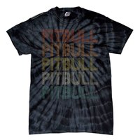 Vintage Retro Pitbull Tie-Dye T-Shirt