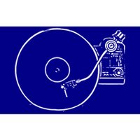 Vinyl Record Player Sketch Drawing Gift Bumper Sticker