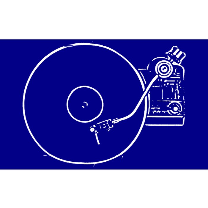 Vinyl Record Player Sketch Drawing Gift Bumper Sticker