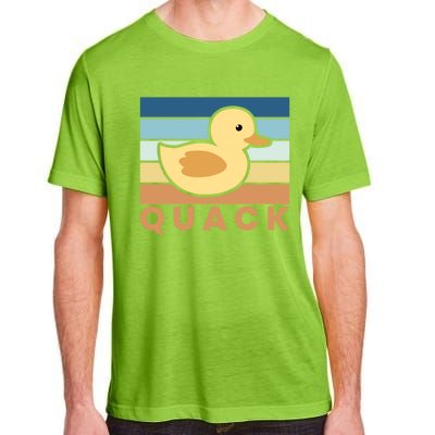 Vintage Retro Quack Rubber Duck Gift Adult ChromaSoft Performance T-Shirt