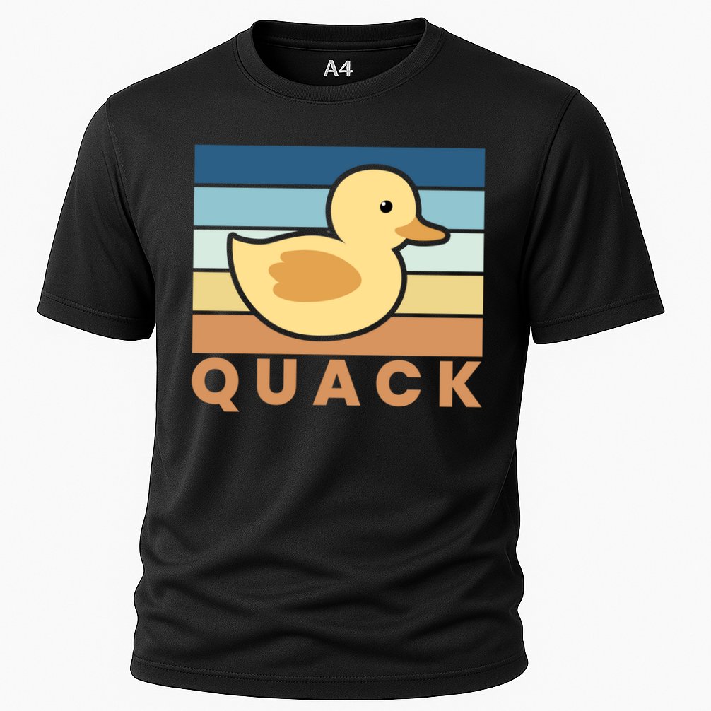 Vintage Retro Quack Rubber Duck Gift Performance Shirt